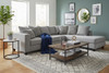 JAKOBE Gray 107" Wide Sectional