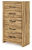 Maystonna - Five Drawer Chest - Brown