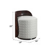Jamonica - Vanity Stool - Gray & Dark Brown
