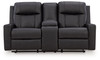 Mackmenville - Double Reclining Loveseat With Console