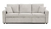 EVERLAND Gray 82" Wide Sectional with Pull-Out Sleeper 