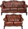 GORDON Top Grain Leather Sofa And Loveseat