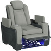 BIGBEND Gray 39" Wide x 43" Height Power Recliner