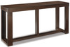 LOGAN Dark Brown 64 Inch Sofa Table