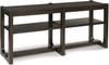 PIERCE Dark Brown 65 Inch Sofa Table