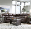 BLADEN Dark Brown Microsuede 94" x 94" Sectional