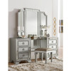 Avondale - Vanity Dresser With Mirror - Pearl Silver