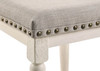 Tasnim - Counter Height Stool (Set of 2) - Tan Fabric & Antique White