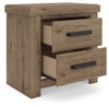 Oliandon - Two Drawer Night Stand - Light Brown