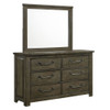 Maverick - Dresser & Mirror - Grey