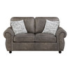 Pinnacle - Loveseat - Dark Brown