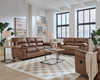 BLADEN Caramel Brown Sofa & Loveseat