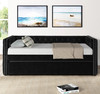 NAUTICA Black Velvet Daybed with Trundle