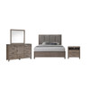 Harrisburg - 6/6 Eastern King 4 Piece Bedroom Set (Bed, Dresser, Mirror, Nightstand) - Dark Gray