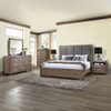 Harrisburg - 6/6 Eastern King 6 Piece Bedroom Set (Bed, Dresser, Mirror, Chest, 2 Nightstands) - Dark Gray