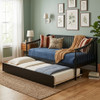 CONALLY Black Wood Daybed with Trundle