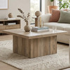 LUCILLE Natural Pine 36" x 36" Coffee Table