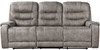 SABINAS Gray-Brown Reclining Sofa & Loveseat