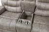 SABINAS Gray-Brown Reclining Sofa & Loveseat