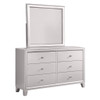 Omni - Dresser And Mirror - Pearl Silver