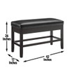 Carrara - Storage Counter Bench - Black