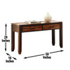 Abaco - Sofa Table - Brown