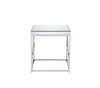 Evelyn - Mirror Top End Table - Silver