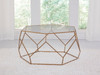 Roxy - Hegaonal Cocktail Table - Gold