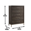 Broomfield - 6 Piece King Bedroom Set - Brown
