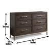Broomfield - 6 Piece King Bedroom Set - Brown