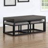 Yukon - Rectangle Nesting Table And Stool - Brown