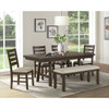 Jax - 6 Piece Dining Set (72" Table, Four Chairs And Bench) - Cherry