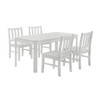 Travis Youth - 5 Piece Dining Set With Table And 4 Chairs - White