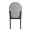 Edison - Dining Side Chair With Fabric (Set of 2) - Black And Light Gray