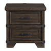 Colorado City - 2-Drawer Nightstand With USB - Charcoal