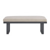 Playa - Dining Bench - Dark Gray / Beige
