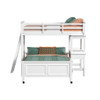 Hampton Kids - Loft Bed With Ladder And Desk With Speaker