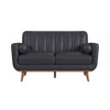 Horizon - Loveseat With Wood Front 2 Pillows