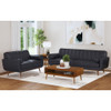 Horizon - Loveseat With Wood Front 2 Pillows
