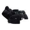 Admiral - Motion Loveseat With Console - Black
