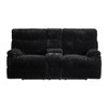 Admiral - Motion Loveseat With Console - Black