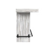 Rogen Rustic - Bar Table With Ice Tray, USB And Power - Rustic White