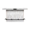 Rogen Rustic - Bar Table With Ice Tray, USB And Power - Rustic White