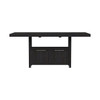 Transcend - Counter Table With Leaf - Charcoal