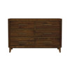 Malia - 6-Drawer Dresser - Walnut