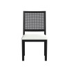 Bahama Breeze - Fabric Dining Chair (Set of 2) - White / Black