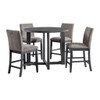 Wakefield - 5 Piece Counter Set (Table And 4 Chairs) - Espresso