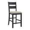 Garcia - 5 Piece Counter Set With Table And 4 Chairs - Black