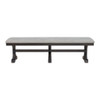 Montrose - Fabric Dining Bench - Espresso / Light Gray