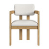 Portland - Fabric Arm Chair (Set of 2) - Natural / Snow White